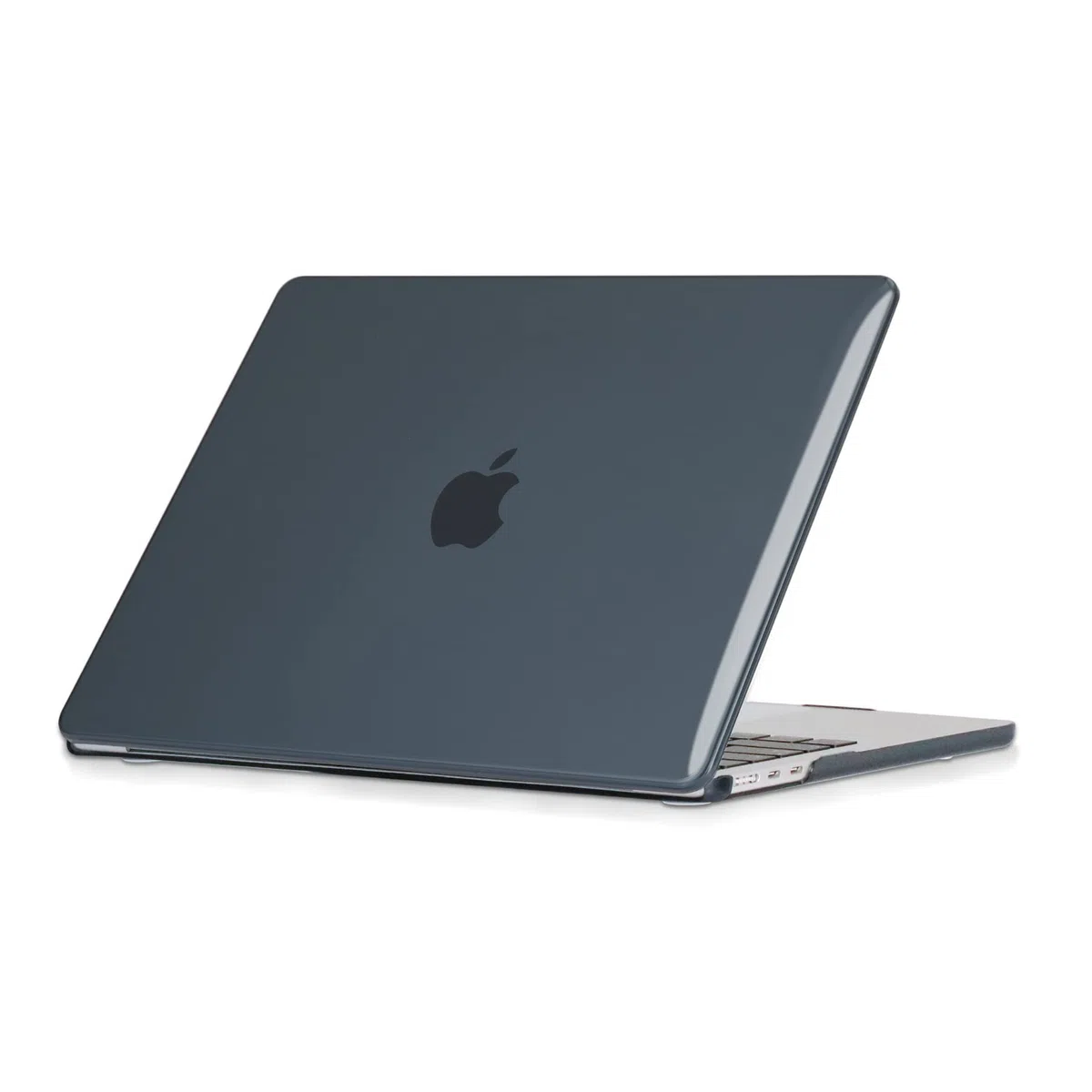 Lunivop Etui do MacBook Air 13 cali M5 2026-2022 M4 M3 M2 (model A3449 A3240) wysoka przezroczystość, smukła osłona rozpraszająca ciepło, twarda ochrona przed żółknięciem, Czarny