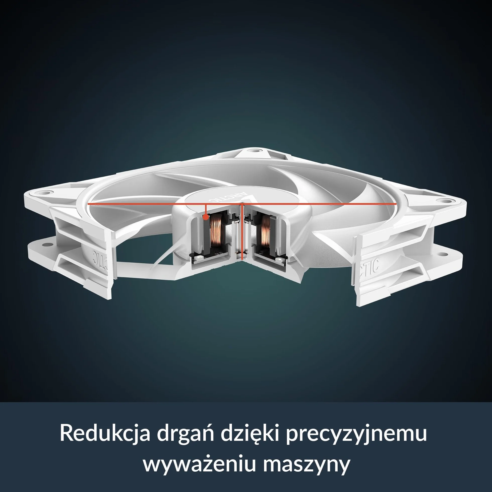 ARCTIC P12 Pro A-RGB Wentylator PWM 120 mm 3 Sztuki 400-3000 rpm 5V Cyfrowy RGB Biały
