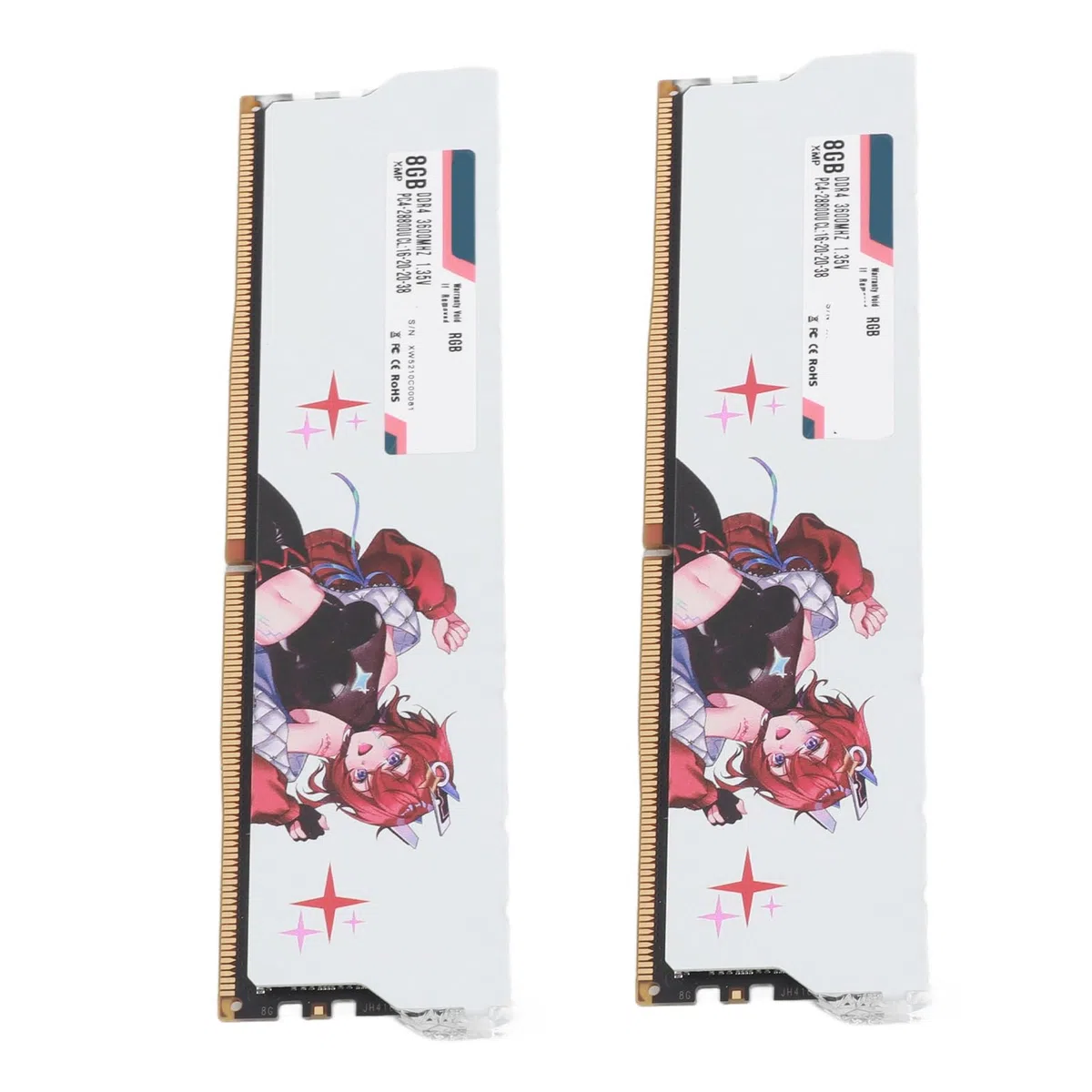 Cryfokt Wysokowydajny moduł Pamięci DDR4 RAM 3600 MHz z XMP2.0 do Komputerów Stacjonarnych 2 X DDR4 RAM (16 GB (2x8 GB))