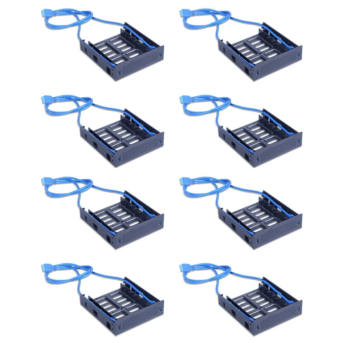 8 sztuk 2 x USB 3.0 osłona przednia z urządzeniem 3,5/HDD lub 2,5 SSD/HDD na dysku 5,25 do uchwytu na napęd optyczny