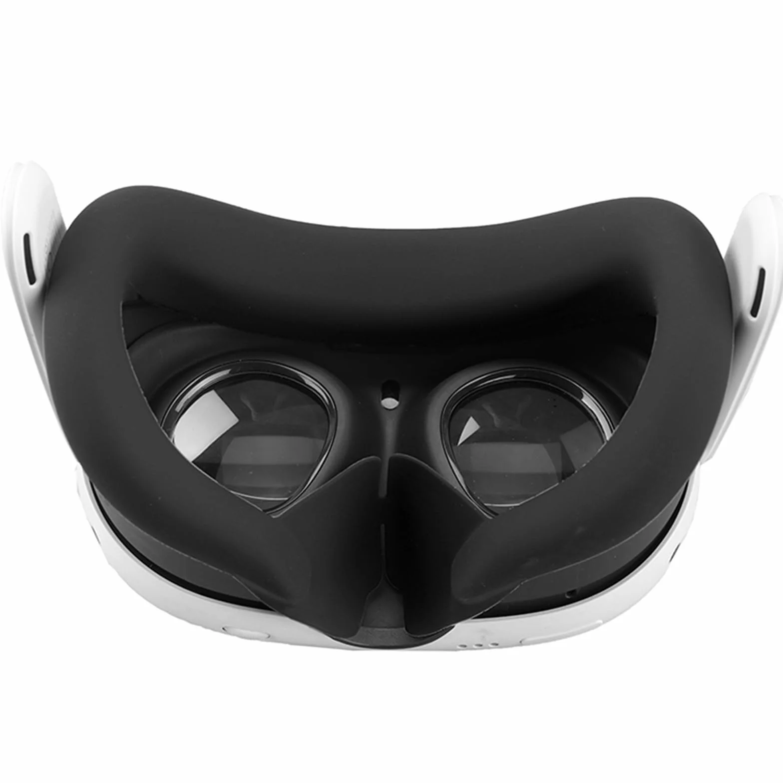 Zestaw silikonowych etui ochronnych kompatybilny z Meta Quest 3, osłona zestawu słuchawkowego z przodu + osłona twarzy VR + osłona uchwytu na kontroler dotykowy, wymienne akcesoria VR (czarny)