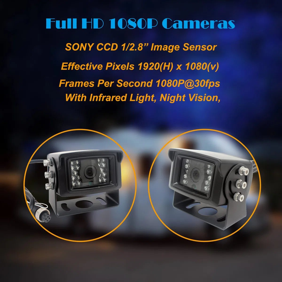 10-calowy monitor System kamery cofania 1080P Rejestrator DVR Obsługa karty SD 256 GB 4-kanałowe wejście Quad Split Screen Kamera cofania 1080P do przyczepy ciężarówki RV Caravan