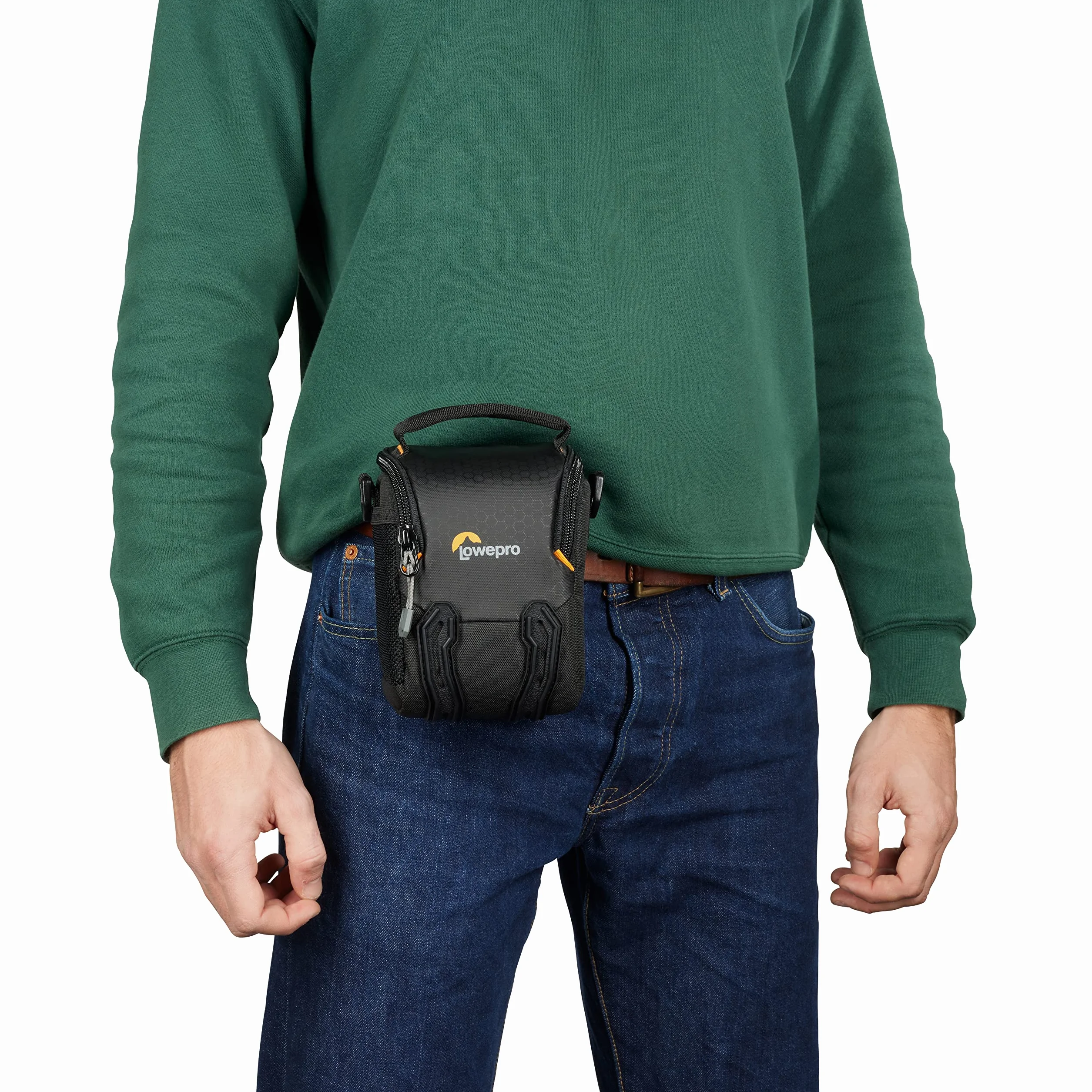 Lowepro Adventura Sh 115 II, torba na ramię na aparat z regulowanym/zdejmowanym paskiem na ramię, plecak na aparat do aparatu bezlusterkowego, kompatybilna z Sony Alpha 6000 Series, czarna