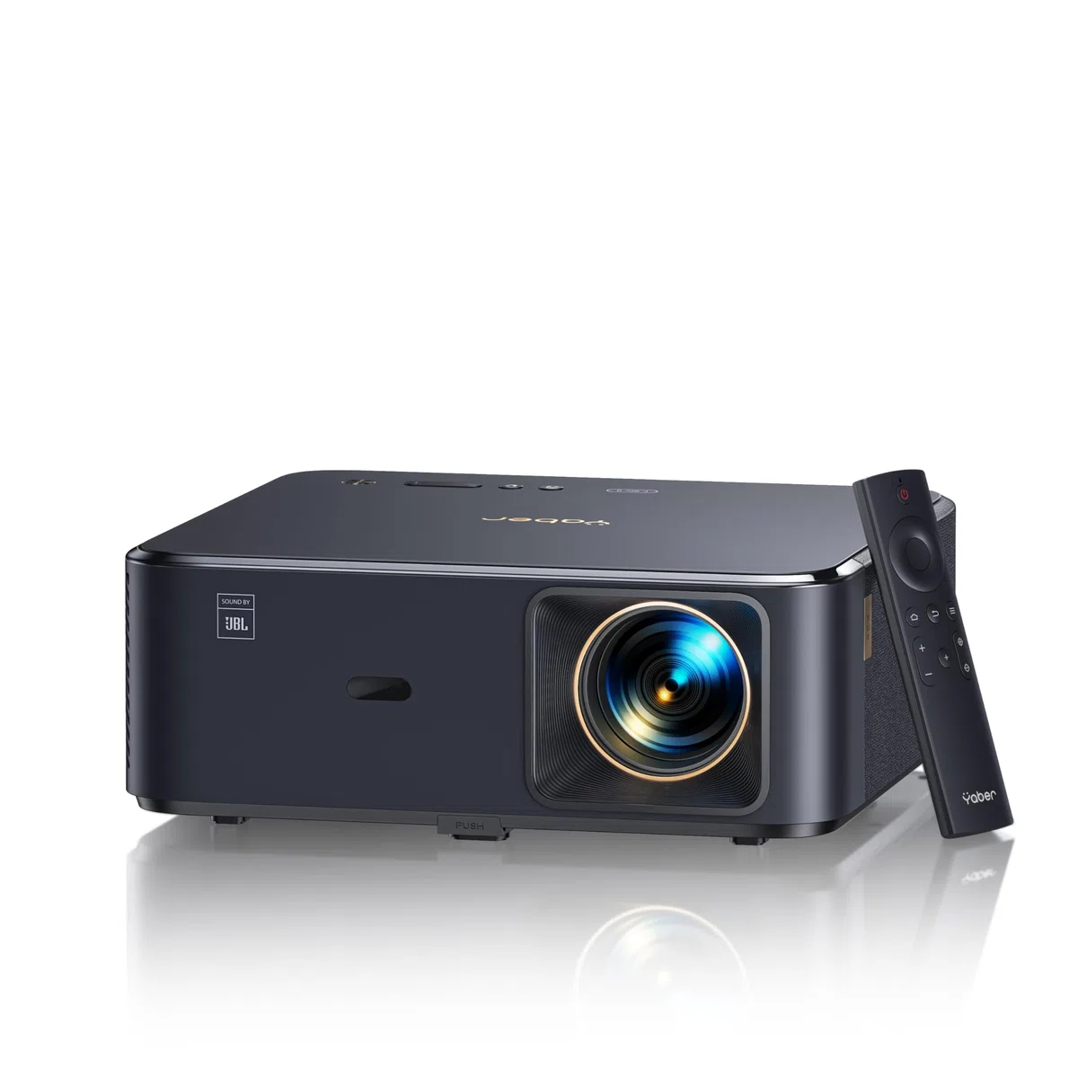 YABER Projektor FHD, wbudowany klucz do telewizora, Bluetooth K2s 800 ANSI WiFi6, dźwięk przez JBL/Dolby Audio, obsługiwany przez Native 1080P 4K, automatyczne ustawianie ostrości i keystone, LED