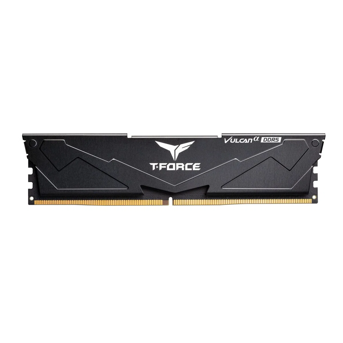 TeamGroup T-Force Vulcan 16 GB 6000 MHz (6000 MT/s) CL38 czarna pamięć do gier, DDR5 UDIMM, metalowy radiator, ECC, XMP 3.0/AMD Expo, kompatybilny z procesorem Intel/AMD, wysoka wydajność, pamięć RAM