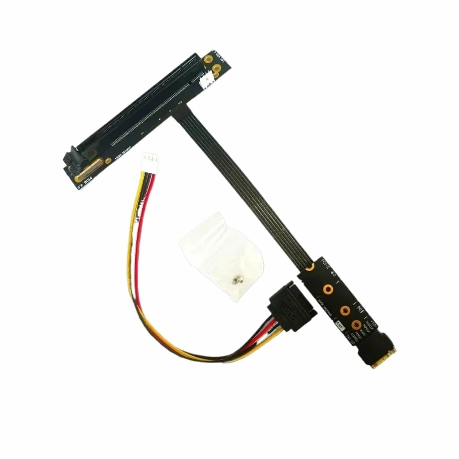 64 Gbps M.2 NVMe na PCIE x16 4.0 karta graficzna GPU kabel adaptera M.2M Key-M SSD na PCI-E 4.0 X4 ES CPU Riser Jumper Extender