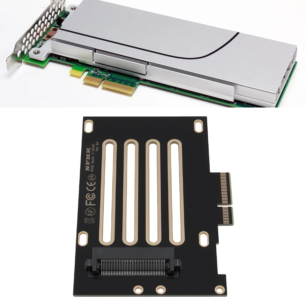 Create idea Adapter hosta SFF-8639 U.2 na PCI-E 3.0 X4 Way kompatybilny z płytą główną Intel 750 NVMe PCIe SSD