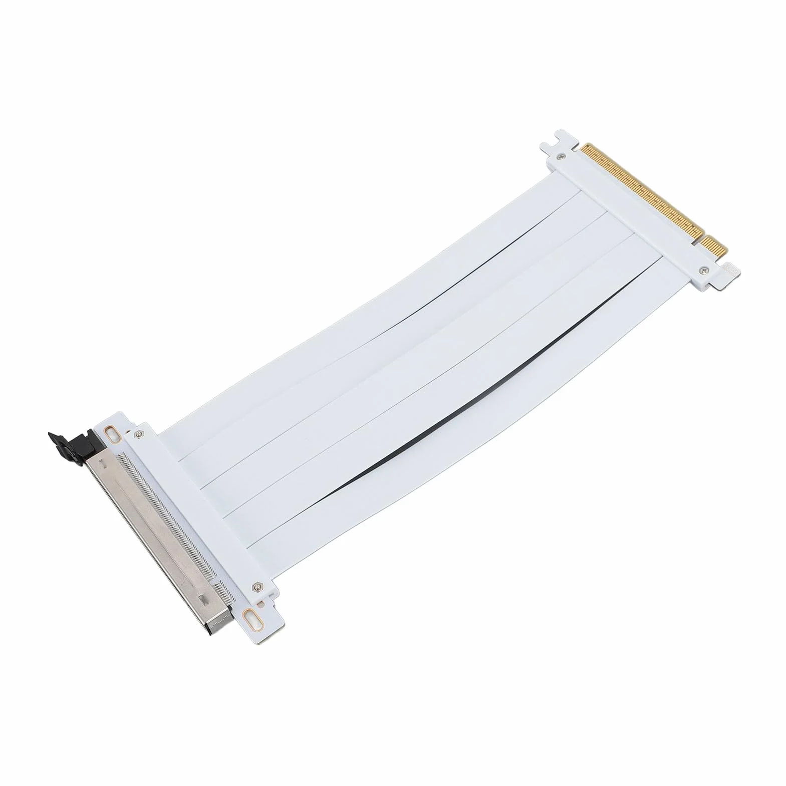 Kabel GPU Riser, kabel PCIE 5.0 Riser kompatybilny z 4.0 3.0 2.0 1.0 PCIE 5.0 X16 Riser Kabel PCB 128 GBPS Szybki elastyczny przedłużacz GPU Adapter kablowy Riser (20 cm)
