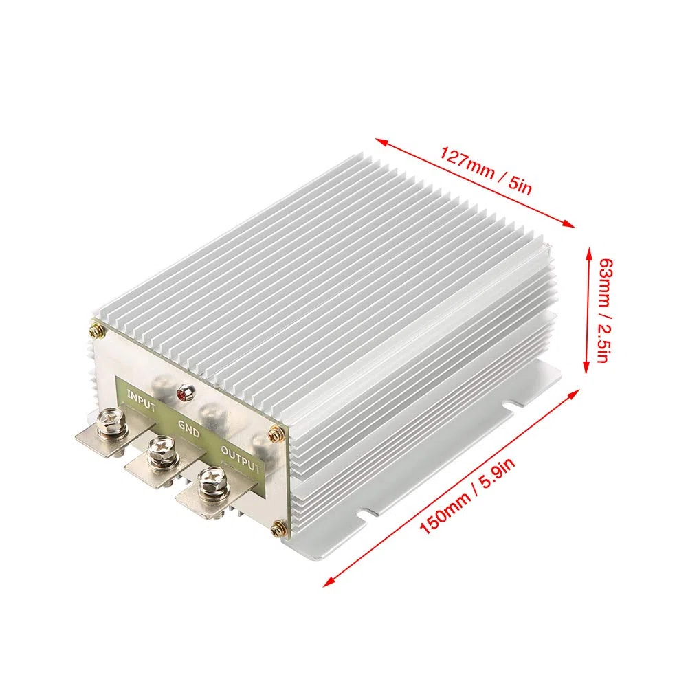 Przetwornica zasilacz 600 W, 24 V do 12 V, 50 A, nieizolowany, regulowany DC, wysokowydajny moduł regulatora redukcji napięcia