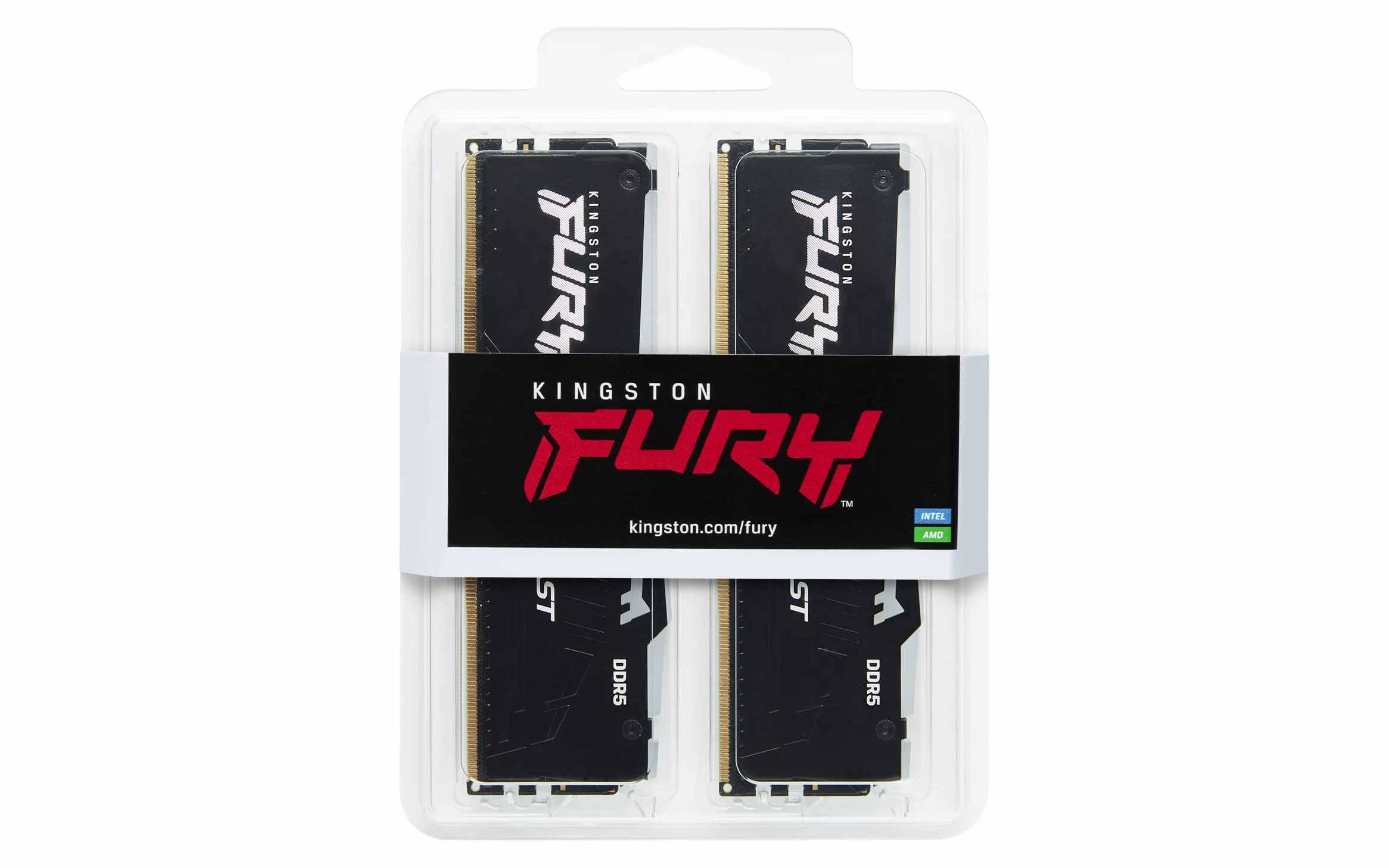 Kingston FURY Beast Black RGB 64GB (2x32GB) 6000MT/s DDR5 CL36 DIMM zestaw pamięci do gier stacjonarnych 2 AMD EXPO/Intel XMP - KF560C36BBE2AK2-64