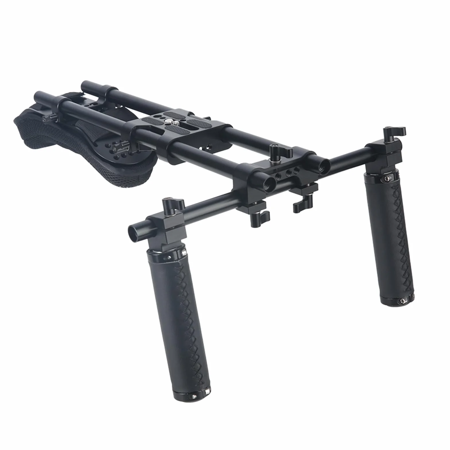 NICEYRIG 15 mm system wsparcia dla lustrzanki lustrzanej aparatu, stałe nagrywanie wideo ramię Rig z uniwersalną podstawą, drążek ze stopu aluminium 15 mm, zestaw uchwytów - 435