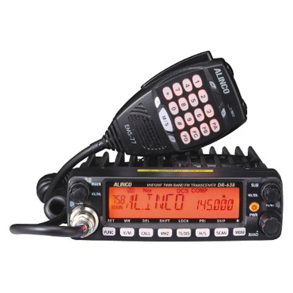 Alinco DR-638HE dwuzakresowa stacja radiowa 144-146 MHz / 430-440 MHz VHF/UHF do radia amatorskiego