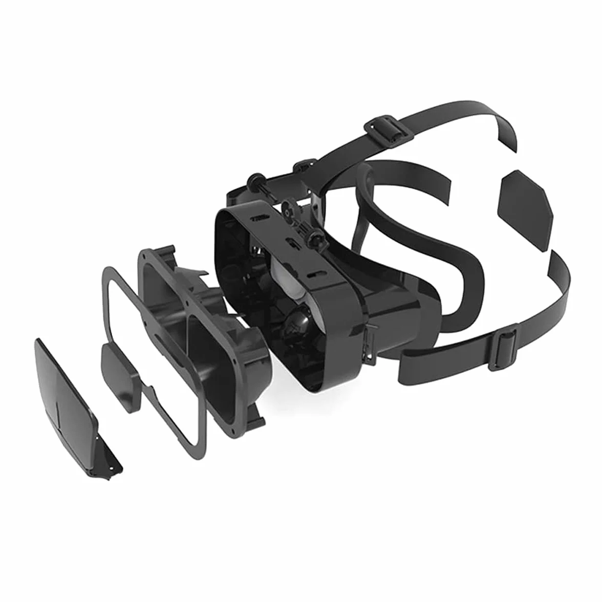 3D okulary VR wirtualna rzeczywistość zestaw słuchawkowy Obsługa 360° Panorama duży ekran An-Ti Bluelight Regulowana odległość źrenic dla filmów i gier