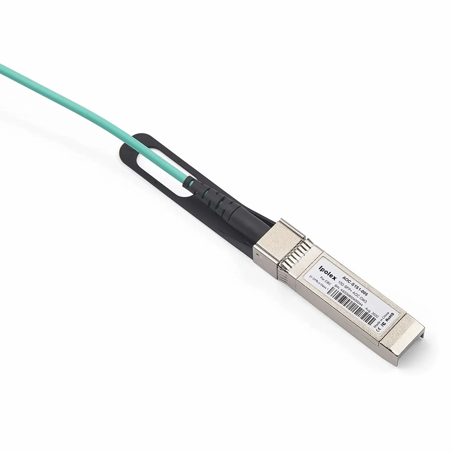 ipolex 10G SFP+ AOC Kabel optyczny 10GBASE, bezpośredni kabel światłowodowy OM3 MMF ze złączami SFP+, do Cisco SFP-10G-AOC20M, Ubiquiti UniFi, Mikrotik, D-Link itp. 15 m (49-ft).