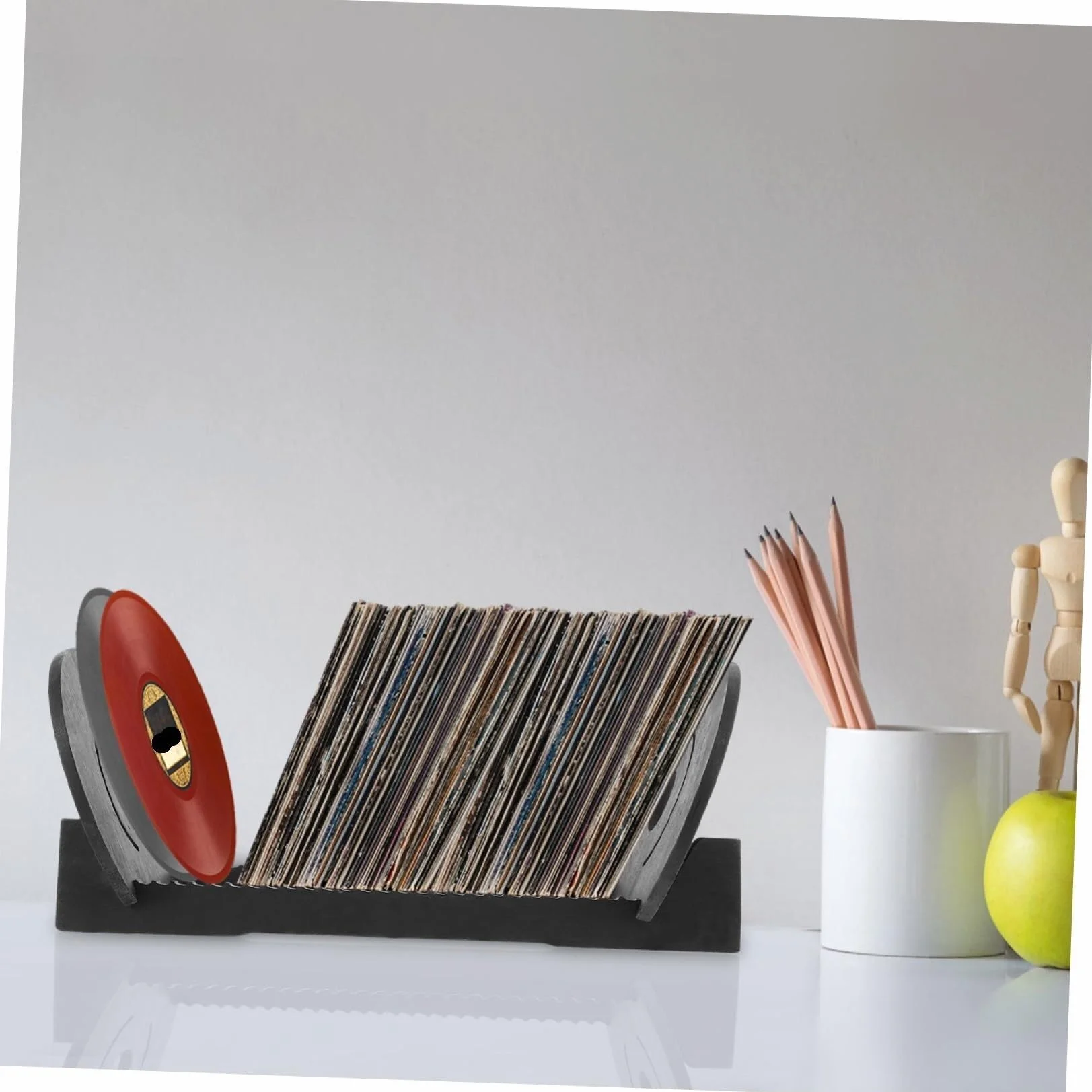 Stojak Płyty Winylowe Stojak Do Przechowywania Płyt CD Uchwyt Na Płyty Winylowe Ekspozycyjny Albumy Organizer Biurko Kolekcja Winylowych Uchwyt