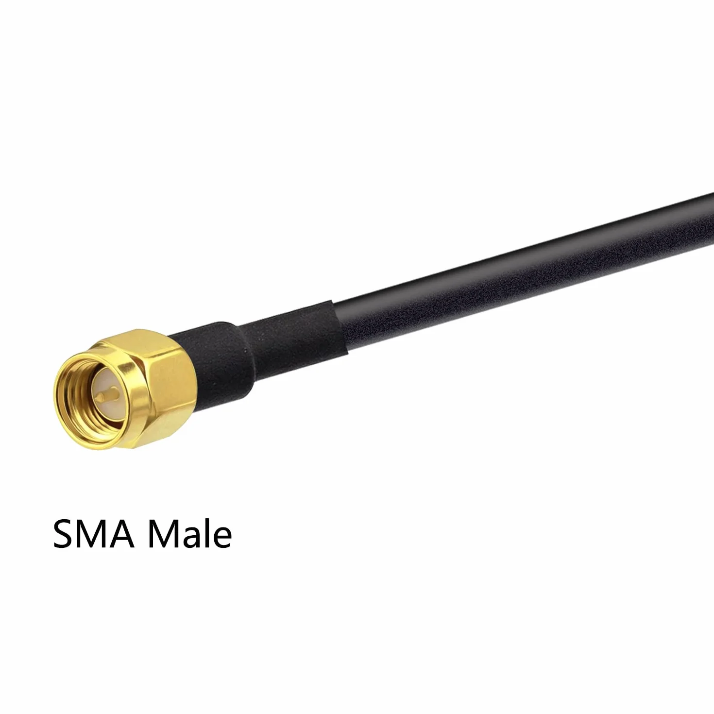 Vecys N do SMA Jumper N Męski na SMA Męski Kabel Koncentryczny o Niskich Stratach RG58 16.4FT/5M + 2PCS Zestaw Adapterów do 3G 4G 5G LTE Antena Ham Radio GPS WiFi