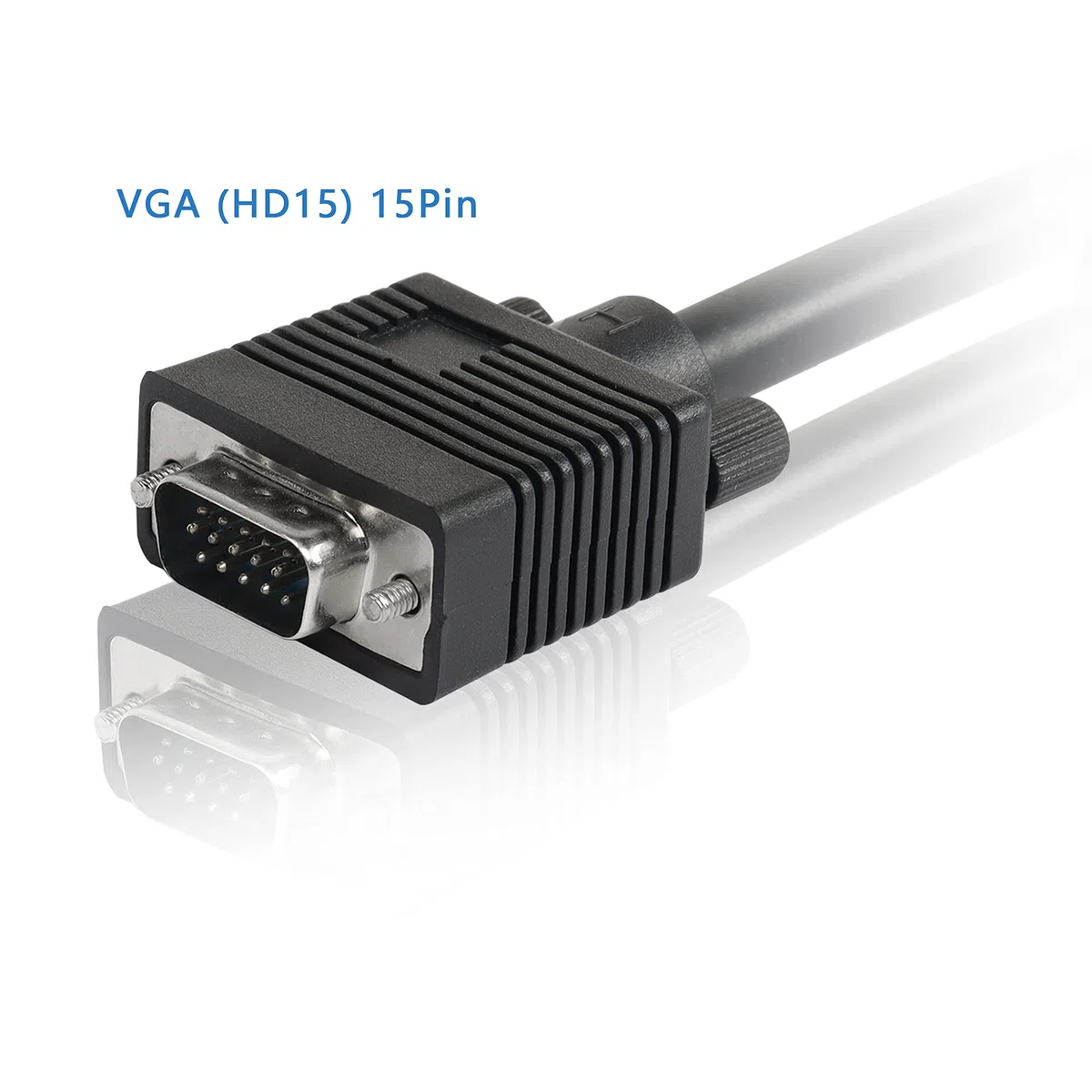 MEIRIYFA Kabel wideo VGA do BNC, HD15 VGA do 5 BNC RGB wtyczka koncentryczna wysoka rozdzielczość do monitora HDTV kabel (czarny) - 1,5 m