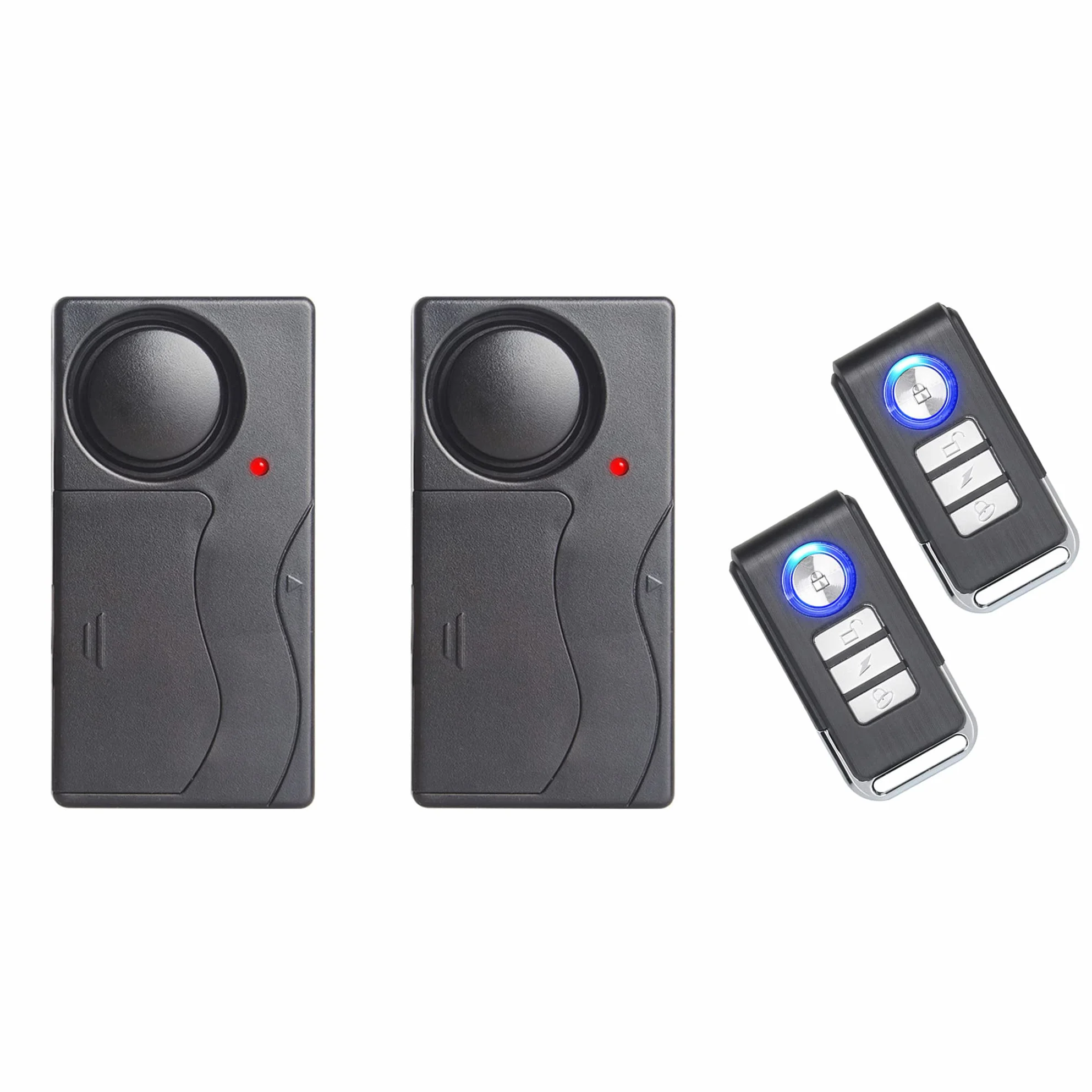 Alarm wibracyjny antykradzieżowy 110 dB regulacja czułości ruchu 2 szt