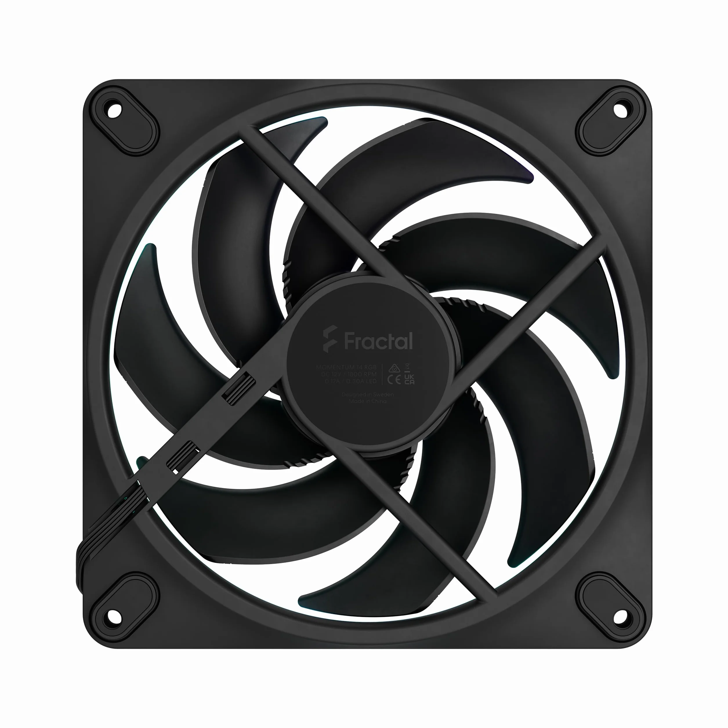 Fractal Design Momentum 14 RGB, czarny - wentylator komputerowy