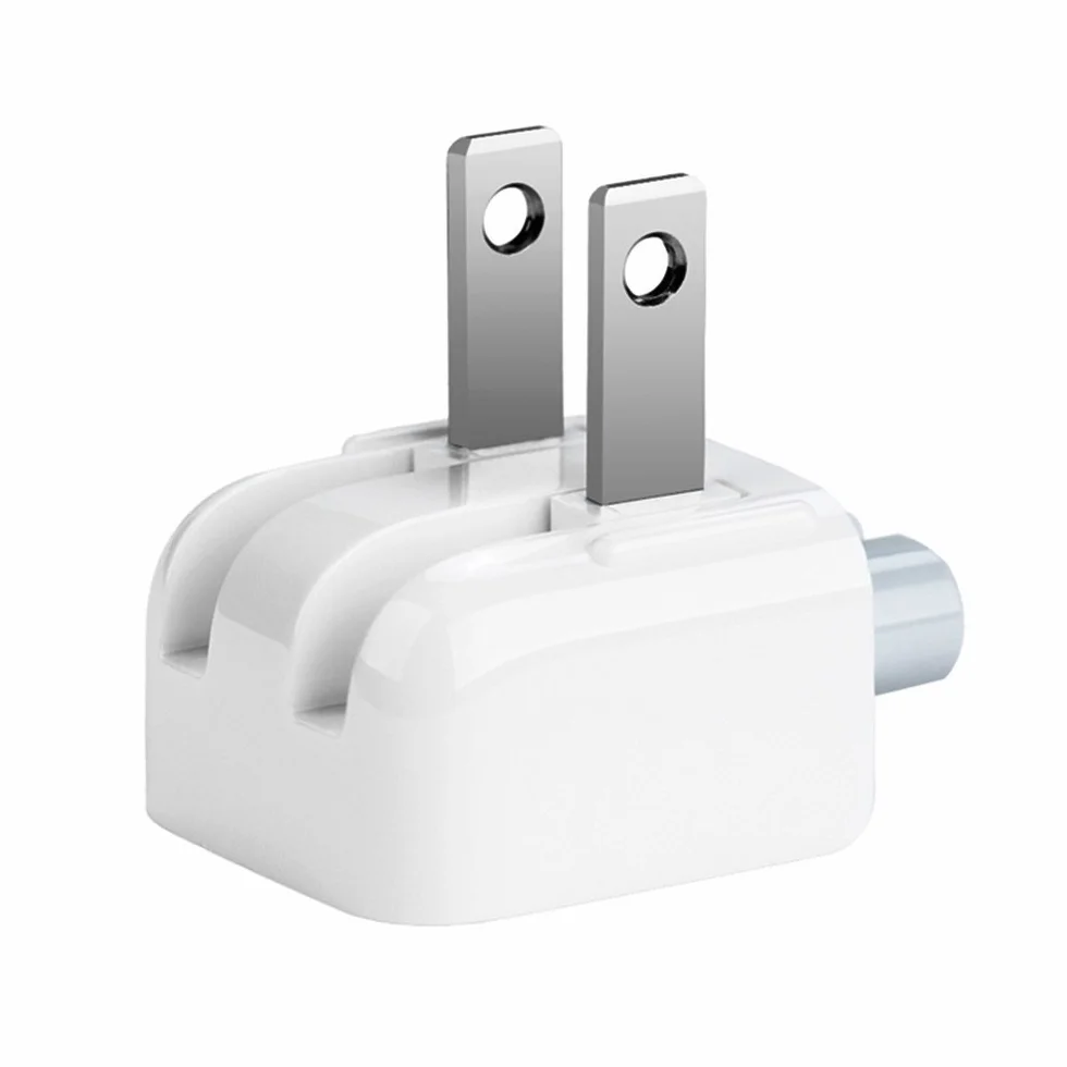 Ładowarka podróżna, konwerter US Duck Head, wtyczka zamienna do iPoda, iPhone'a, iPada, tabletów, Macbooka, zasilacza sieciowego (1 x wtyczka US)