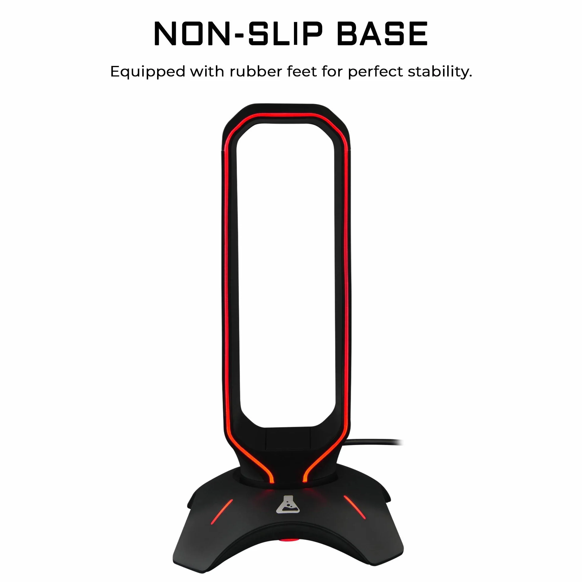 G-LAB K-Stand RADON Stojak na słuchawki RGB USB 2.0 antypoślizgowa podstawa czarny
