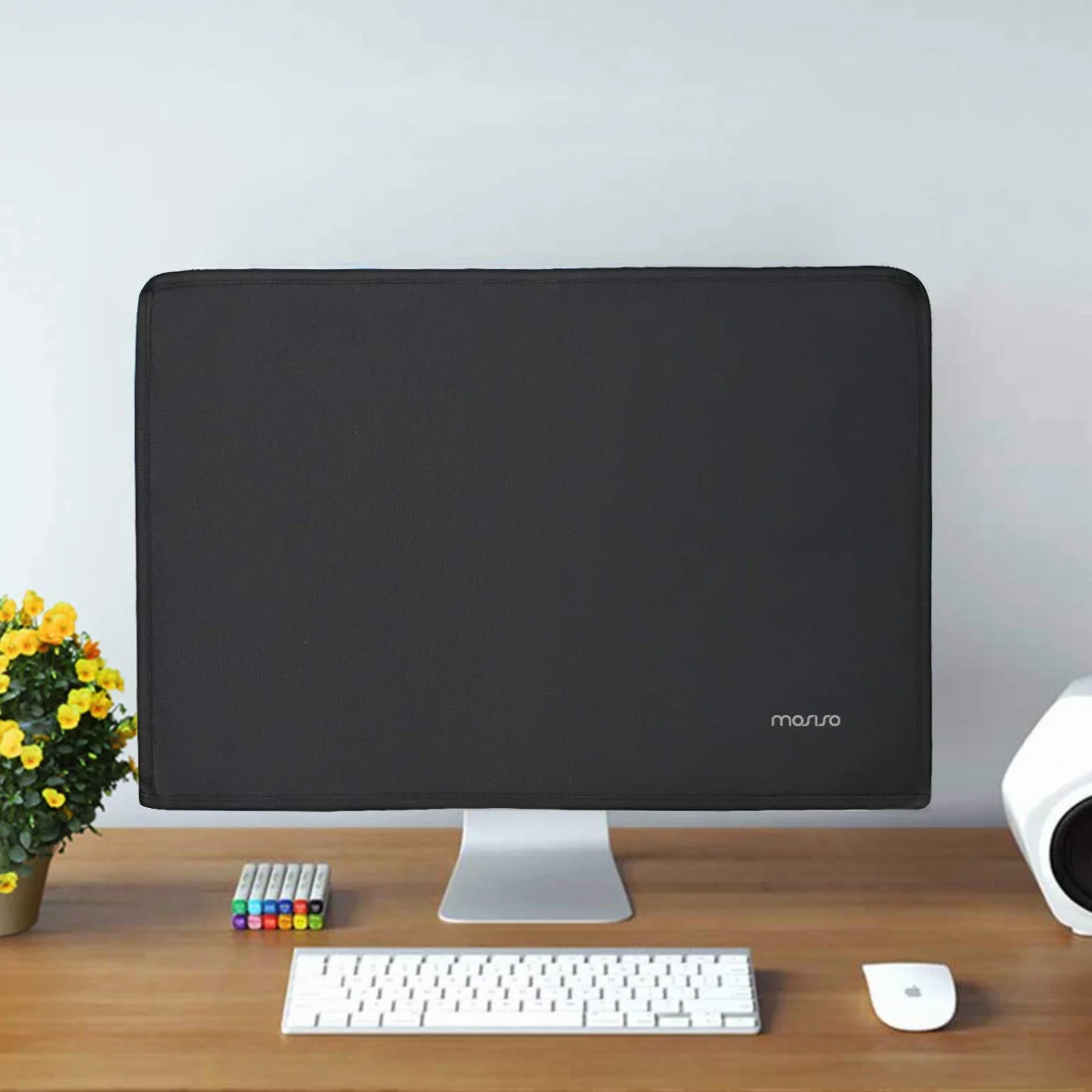 MOSISO Osłona przeciwpyłowa antystatyczna 26-29 cali do iMac PC telewizora czarna