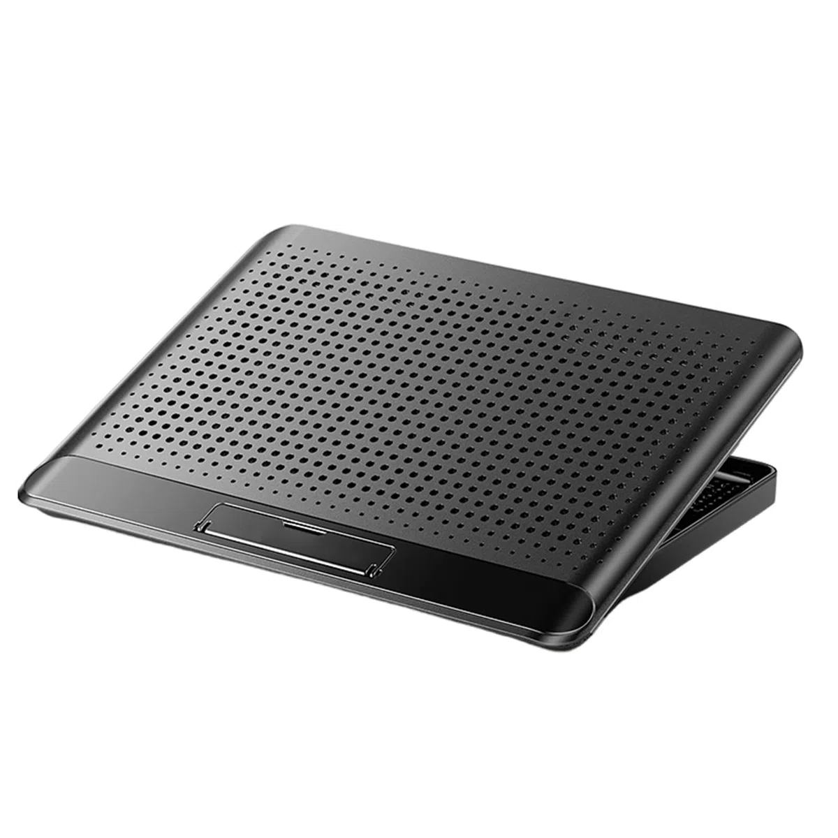 Podkładka Chłodząca do Laptopa Regulowana Podstawka Podnosząca | Cichy Wentylator Chłodzący Aluminiowy Do Laptopa I Komputera dla Biurka Klawiatury Telefonu Tableta Książki Domu Miejsca