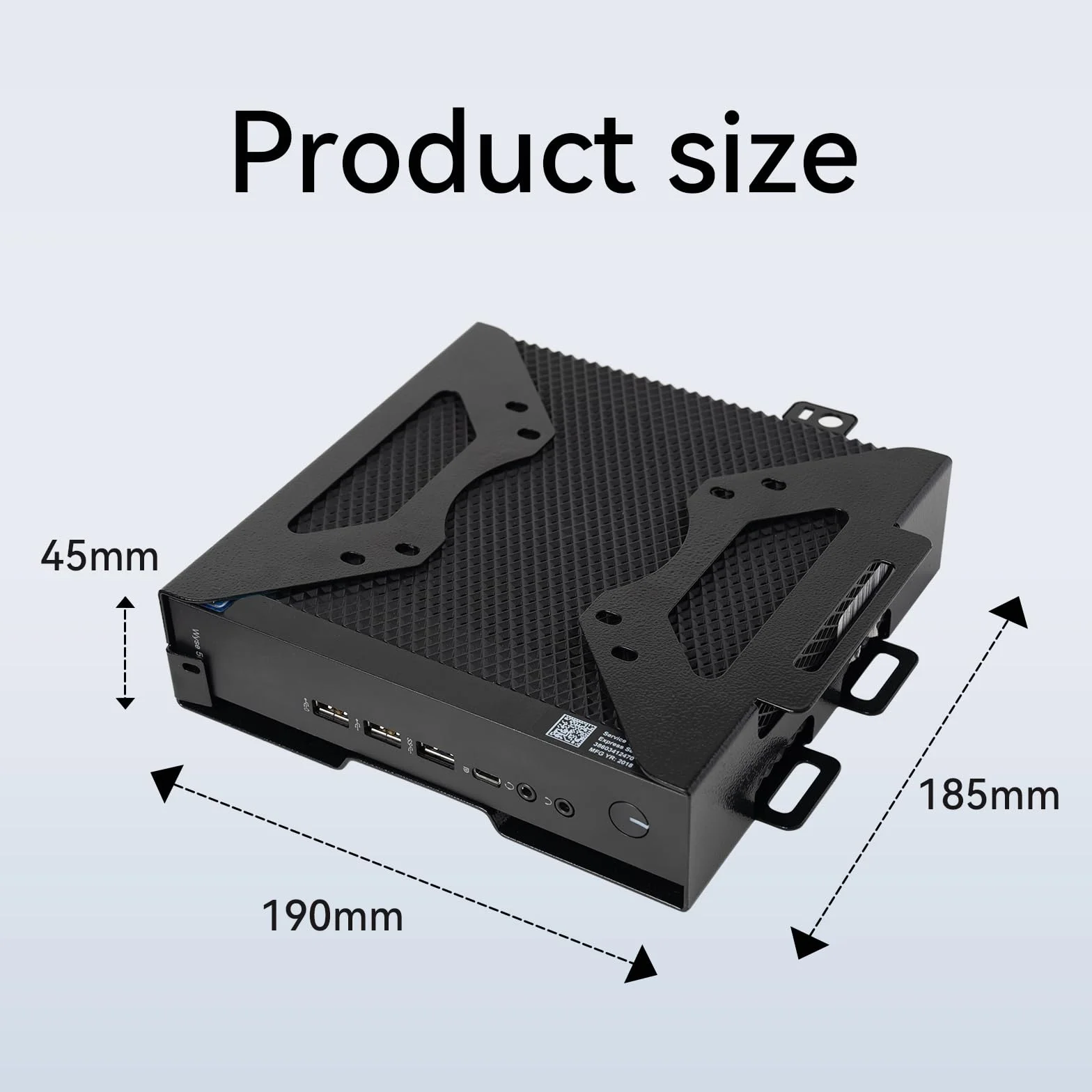 Shinar Metalowy uchwyt kompatybilny z Dell Mini PC, montażowy Form Factor, adapter VESA, podstawka i ścienny