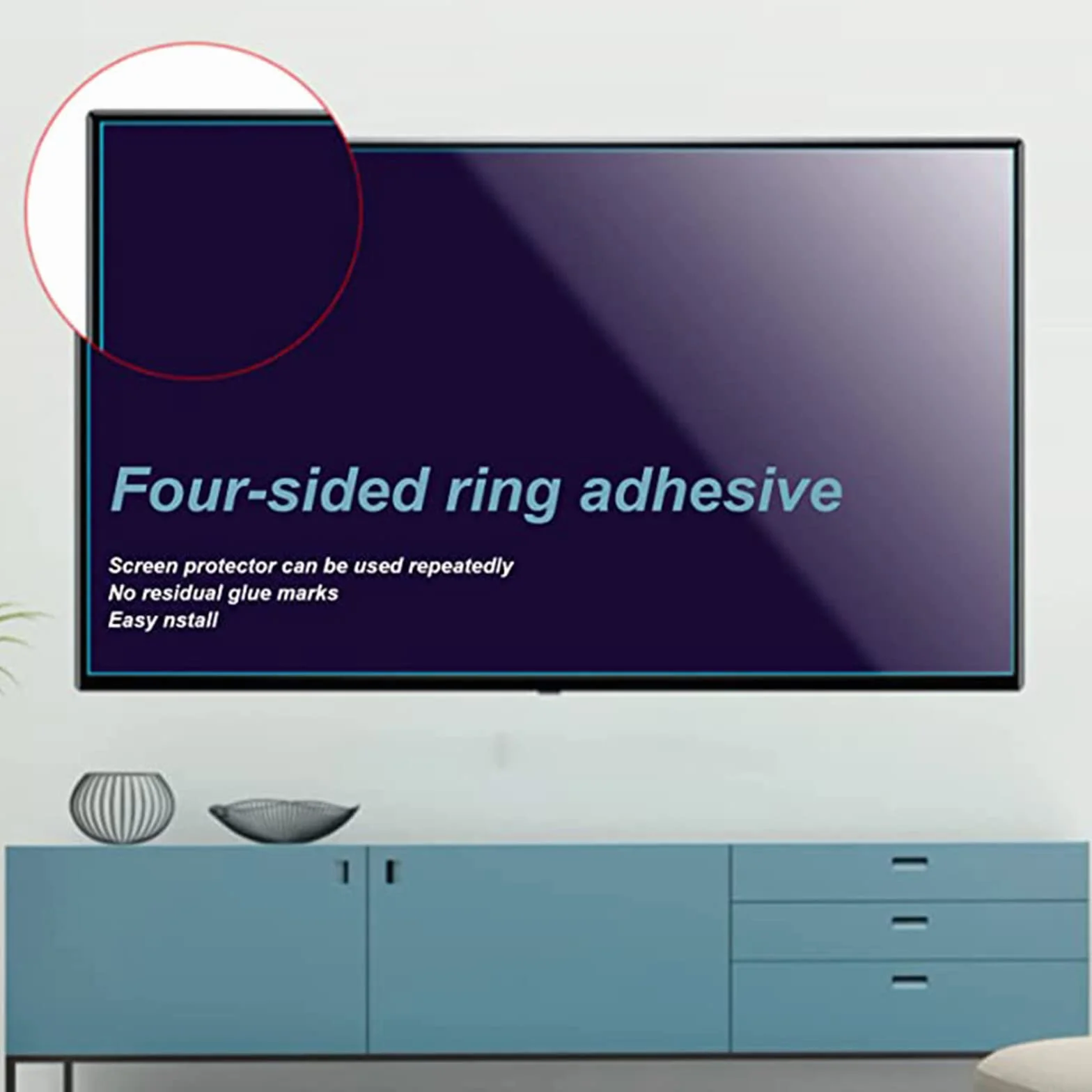 Ochraniacz ekranu telewizora, matowy antyodblaskowy/antyrefleksyjny / przeciwpyłowy filtr sprawia, że światło miękkie łagodzi zmęczenie oczu dla Smart TV 4K LED Samsung, LG, 75" (1645 * 931)