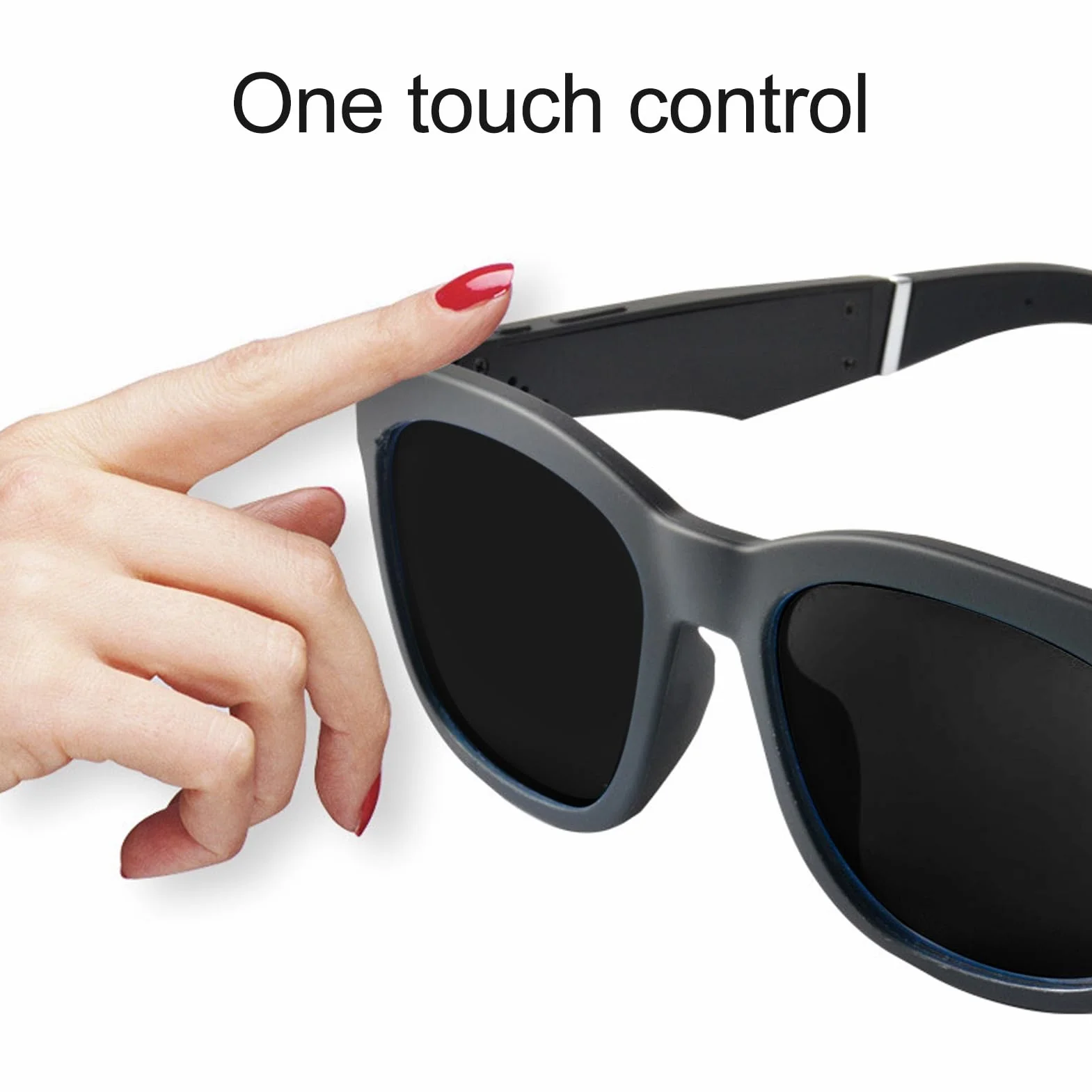 Inteligentne Okulary z Przewodnictwem Kostnym Bluetooth Audio dla Mężczyzn i Kobiet Filtr Światła Niebieskiego