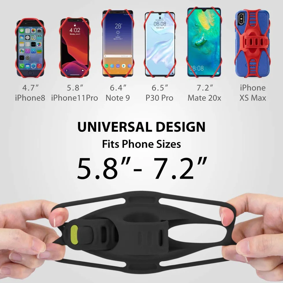 Bone Uchwyt na Telefon Velo Bike Tie 3 Port Phone Velo Czarny