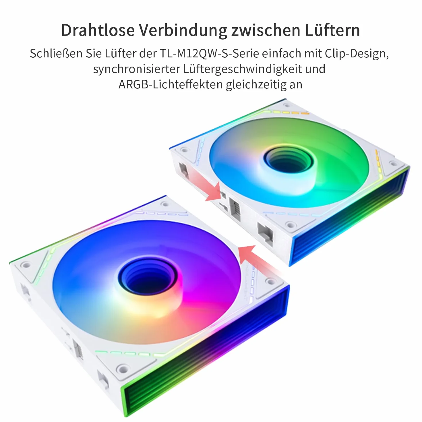 Thermalright TL-M12QW-S X3 Wireless Splicing Case Fan 120 mm Quiet Infinity Mirror ARGB 3 sztuki