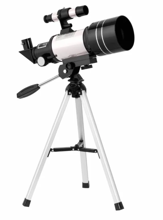 TELESKOP EDUKACYJNY MIRAI OPTICS METEOR F30070M z adapterem do smartfona | Zestaw z filtrami słonecznym i księżycowym | Powiększenie do x150 (Meteor)