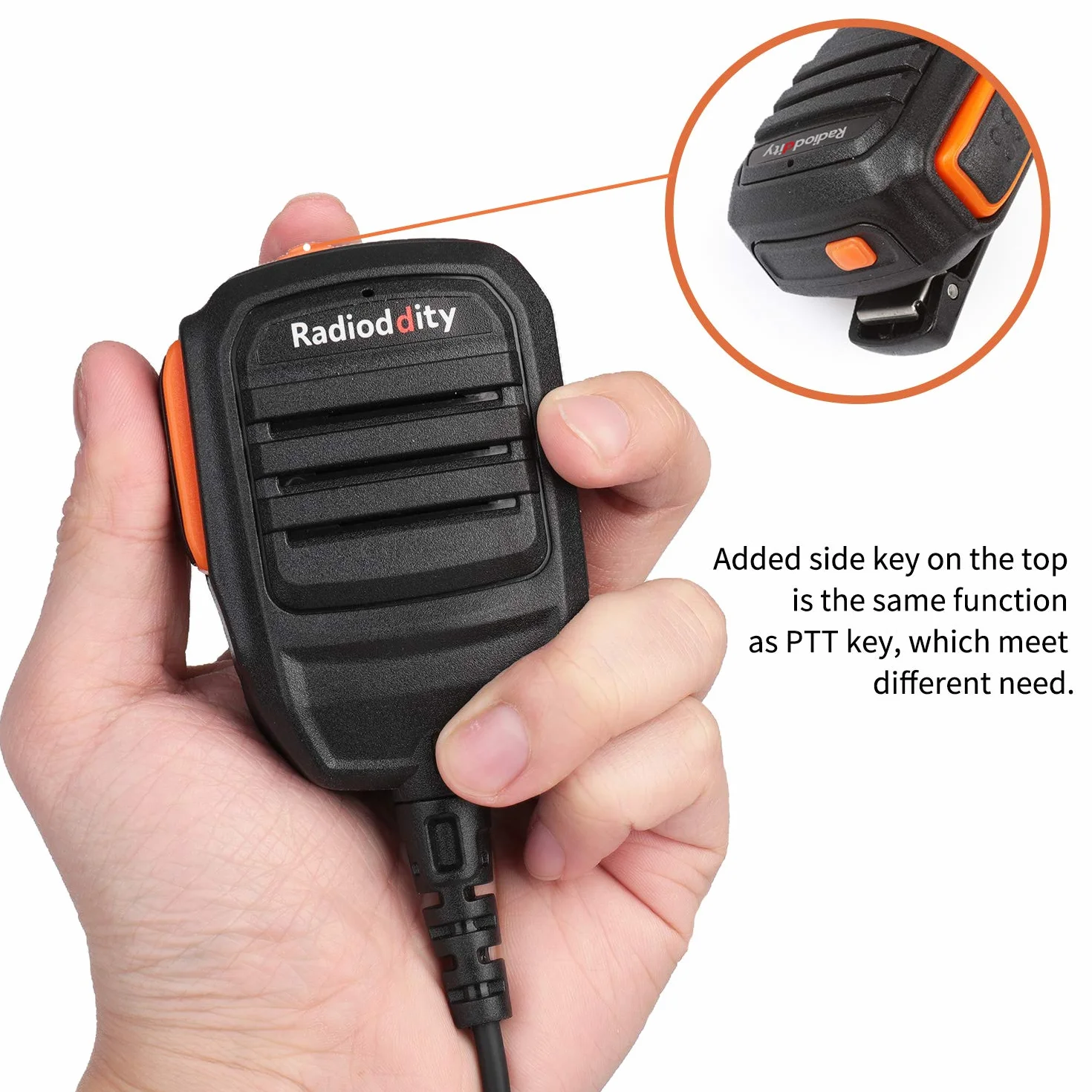 Radioddity RS22 przenośny głośnik mikrofon do GD-77 DM-5R DMR radiotelefon