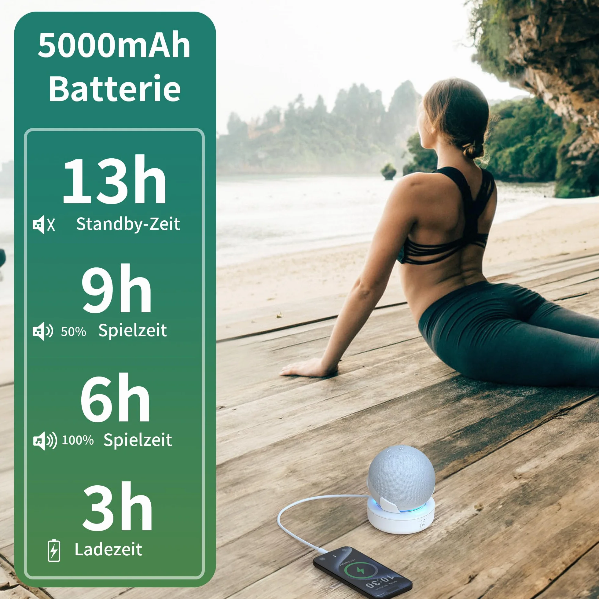 Stacja akumulatorowa do głośników Smart 4. i 5. generacji (biała)