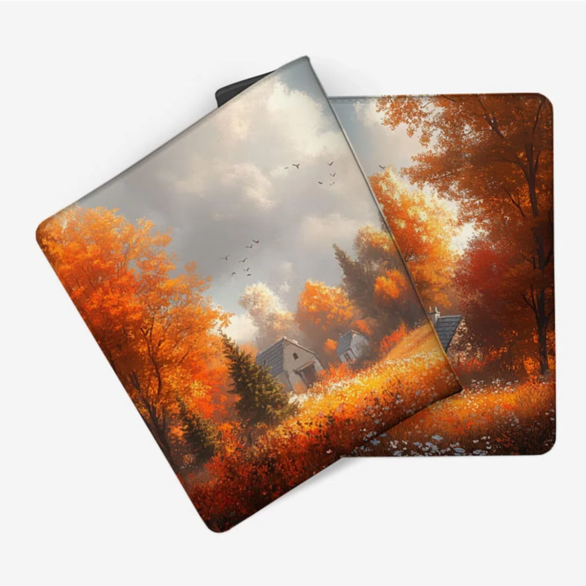 Podkładka pod mysz do gier kolor pomarańczowy podkładka pod mysz XXL 1200 x 600 x 3 mm, podkładka pod mysz z krajobrazem podkładka na biurko duże ze zszytymi krawędziami do akcesoriów PC do gier