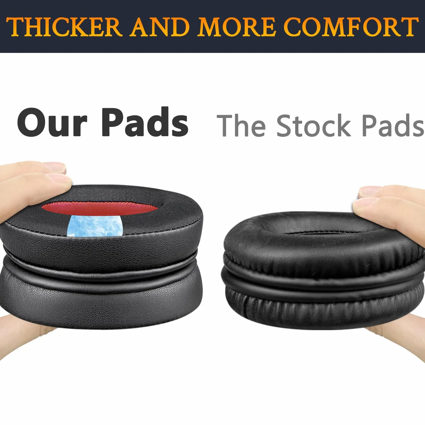 SOULWIT Żel chłodzący nauszniki do HyperX Cloud 2/3/1/Alpha/Flight/Stinger/Stinger2/Core/Pro, CloudX Stinger/Flight