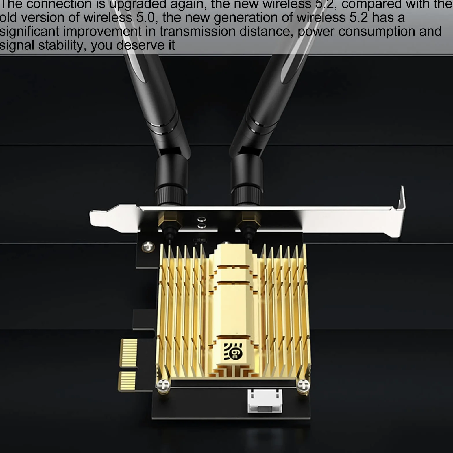 Karta bezprzewodowa PCI E, kanały WIFI 6E 110, anteny 2 X 6Dbi o wysokim zysku, 2.4G 5.8G 6Ghz, PCI E WIFI BT 5.2, układ Ax210 dla systemu Windows odpowiedni do myszy zestawu słuchawkowego BT