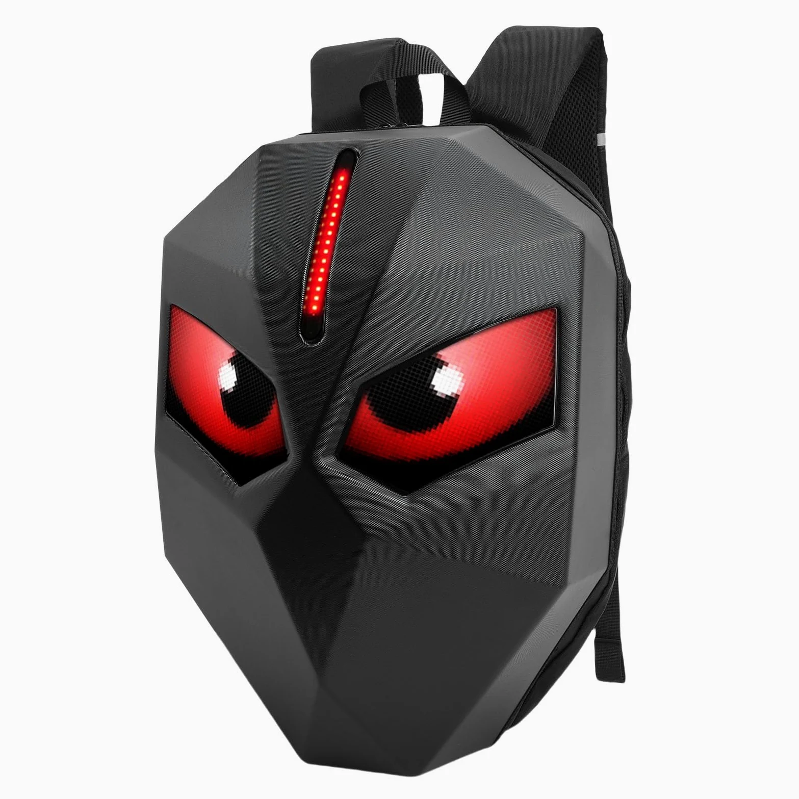 Yctze Plecak Motocyklowy 3D Hardshell LED, Plecak z Programowalnym Ekranem, na Laptopa 19,5 Cala z animacją Tekstu Samodzielnie, Idealny do Jazdy na Rowerze