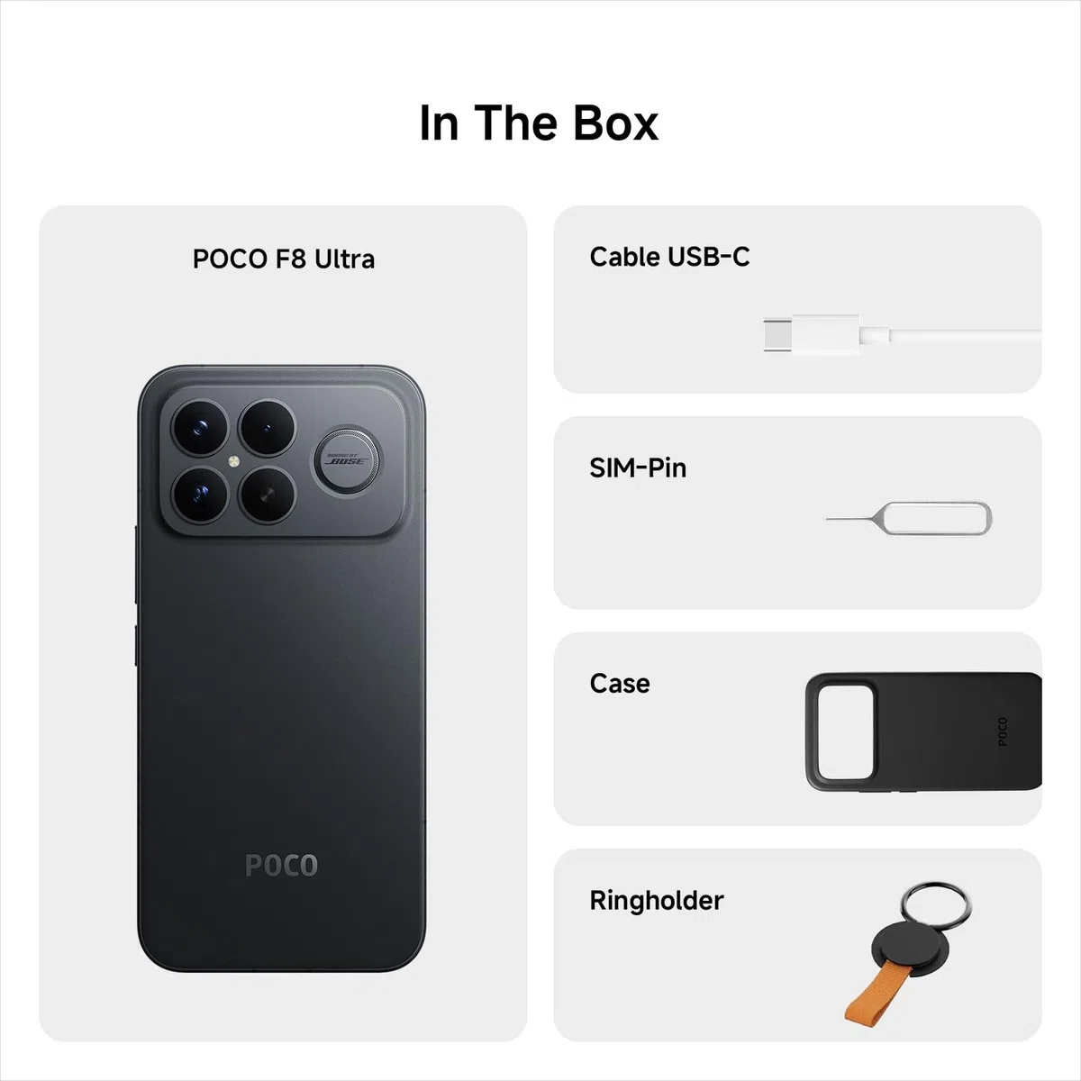 XIAOMI POCO F8 Pro, smartfon 12 + 512 GB, wyświetlacz AMOLED 16.7 cm 120 Hz, potrójny aparat 50 MP, teleobiektyw 60 mm, dźwięk firmy Bose, bateria 6210 mAh (typ), niebieska, ładowarka nie wchodzi w