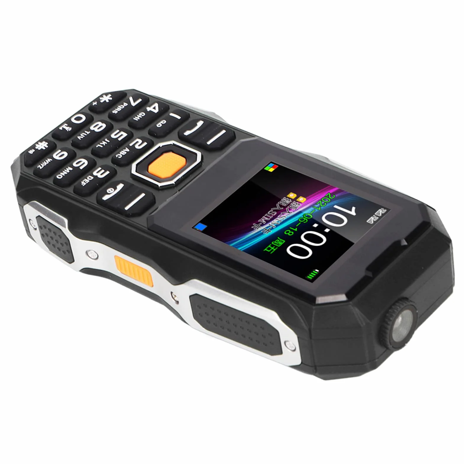 CCYLEZ Starszy telefon komórkowy, aparat 0,3 megapikseli, rodzina telefonów komórkowych dla seniorów, silny sygnał 1,8 cala do słuchania wiadomości (czarny)
