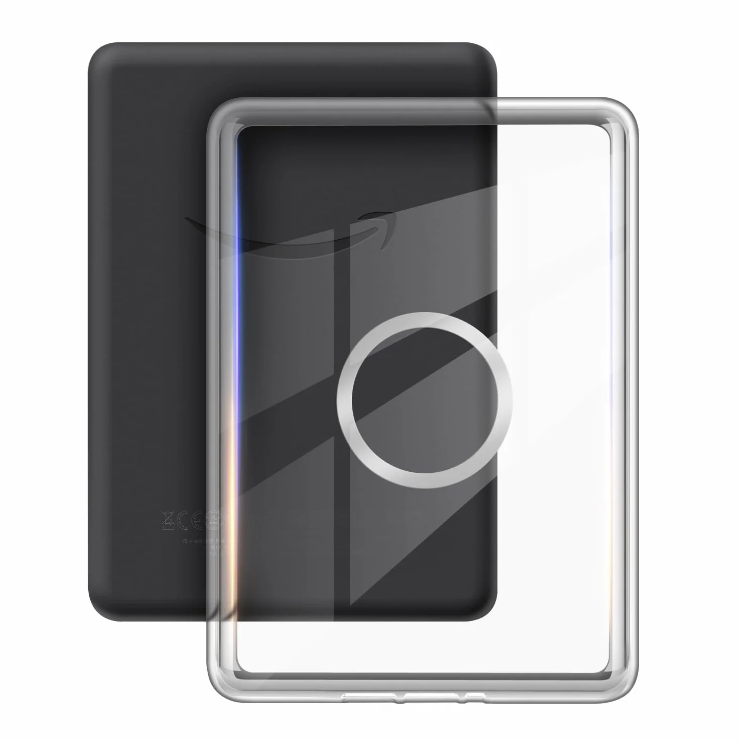 Etui obracane o 360 stopni do Kindle Paperwhite 17.3 cm (wersja 11. generacji-2021), odłączana magnetyczna konstrukcja, ochronna, regulowana osłona, przezroczysta tylna strona z automatycznym uśpienia