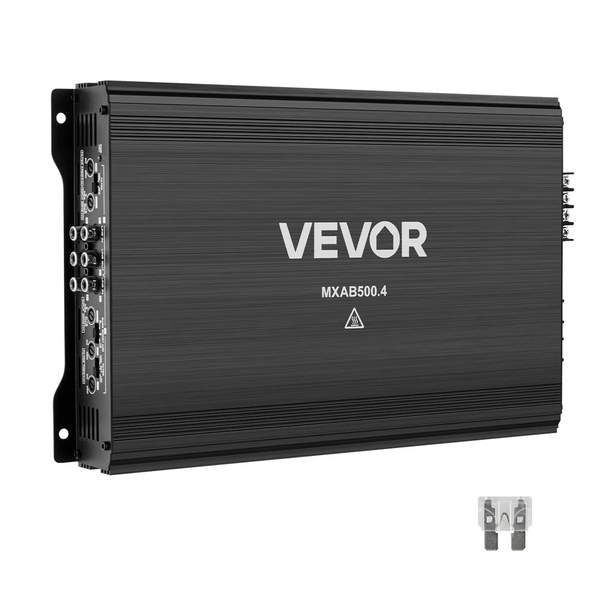 VEVOR 4-kanałowy samochodowy wzmacniacz audio 2 omy stabilny mostkowy klasa A/B pełny zakres wzmacniacza maksymalna moc 4 x 250 W przy 4 omach / 4 x 500 W przy 2 omach do samochodów SUV ciężarówek