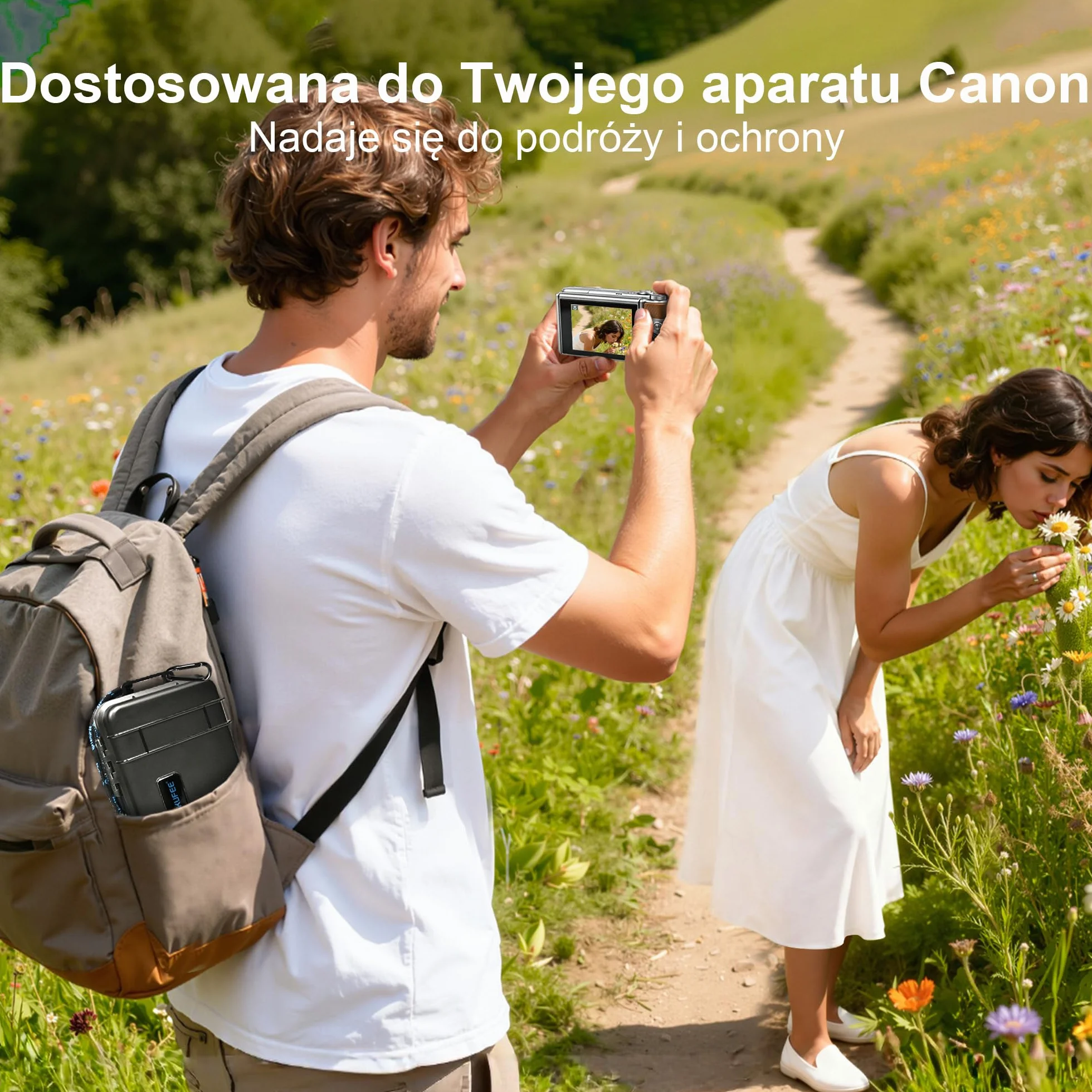 Lekufee Twardy Futerał do Aparatu Canon PowerShot SX740 SX730 SX720 HS Wodoodporny Podróżny