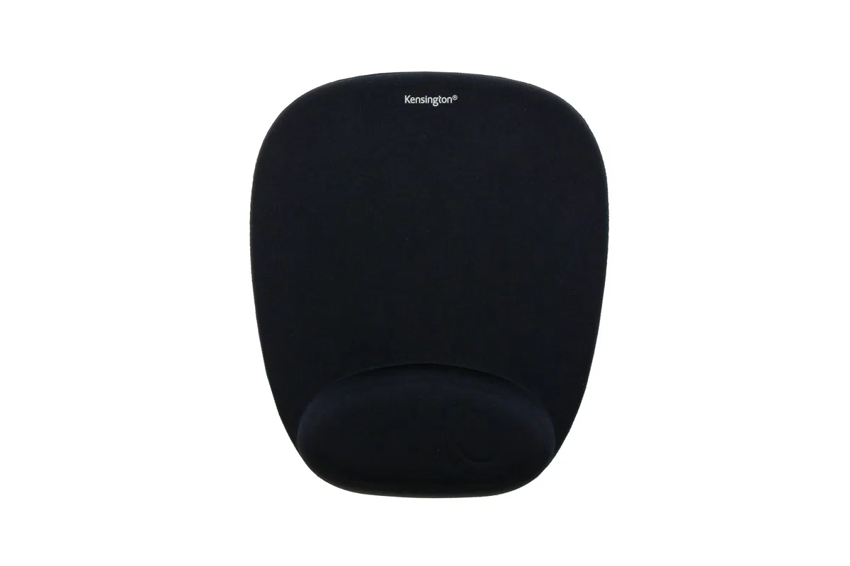 Kensington ergonomiczna wygodna pianka podkładka pod mysz z podpórką nadgarstka - kompatybilna z myszami laserowymi i optycznymi - 32 x 252 x 210 mm - czarna (62384)