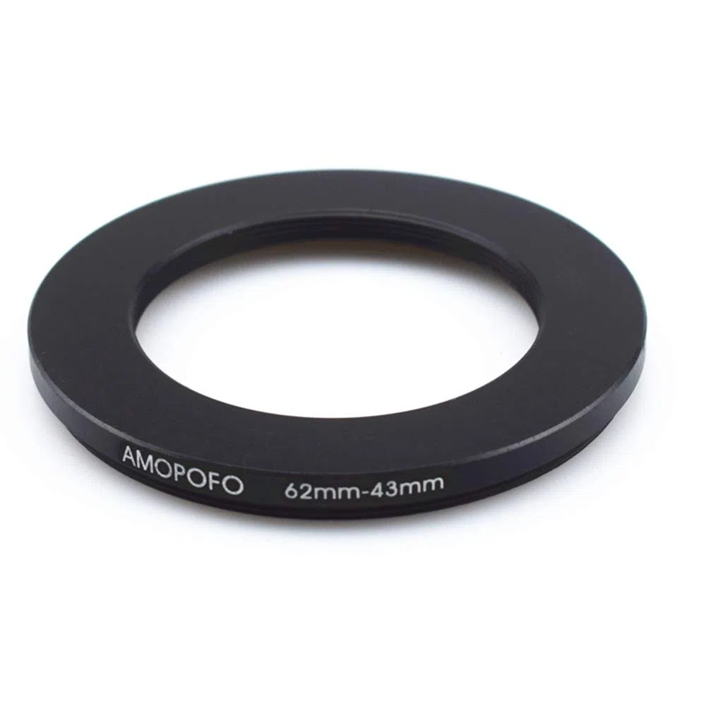 62 mm-43 mm pierścienie krokowe adapter filtra pierścień, 62 mm do 43 mm filtr pierścień adapterowy do obiektywu aparatu z gwintem filtra 62 mm na pierścień filtrujący 43 mm