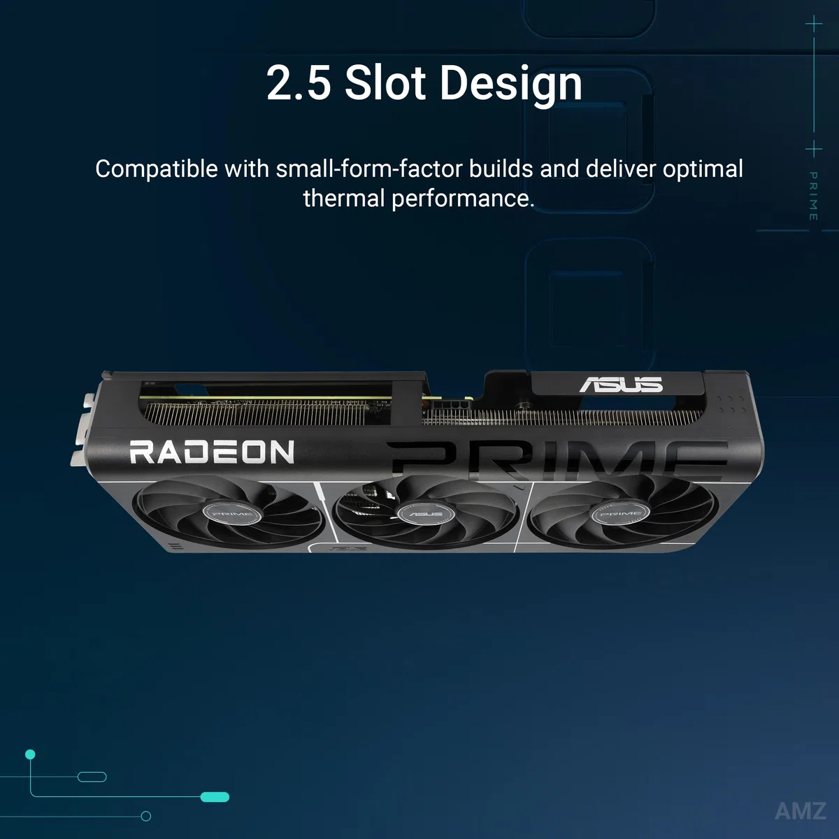 ASUS Prime Radeon RX 9060 XT OC Edition 16 GB GDDR6 karta graficzna dla graczy (AMD Radeon RX9060XT, AMD RDNA 4 architektura, PCIe 5.0, 1 x HMDI 2.1b, 2X DisplayPort 2.1a, PRIME-RX9060XT-O16G)