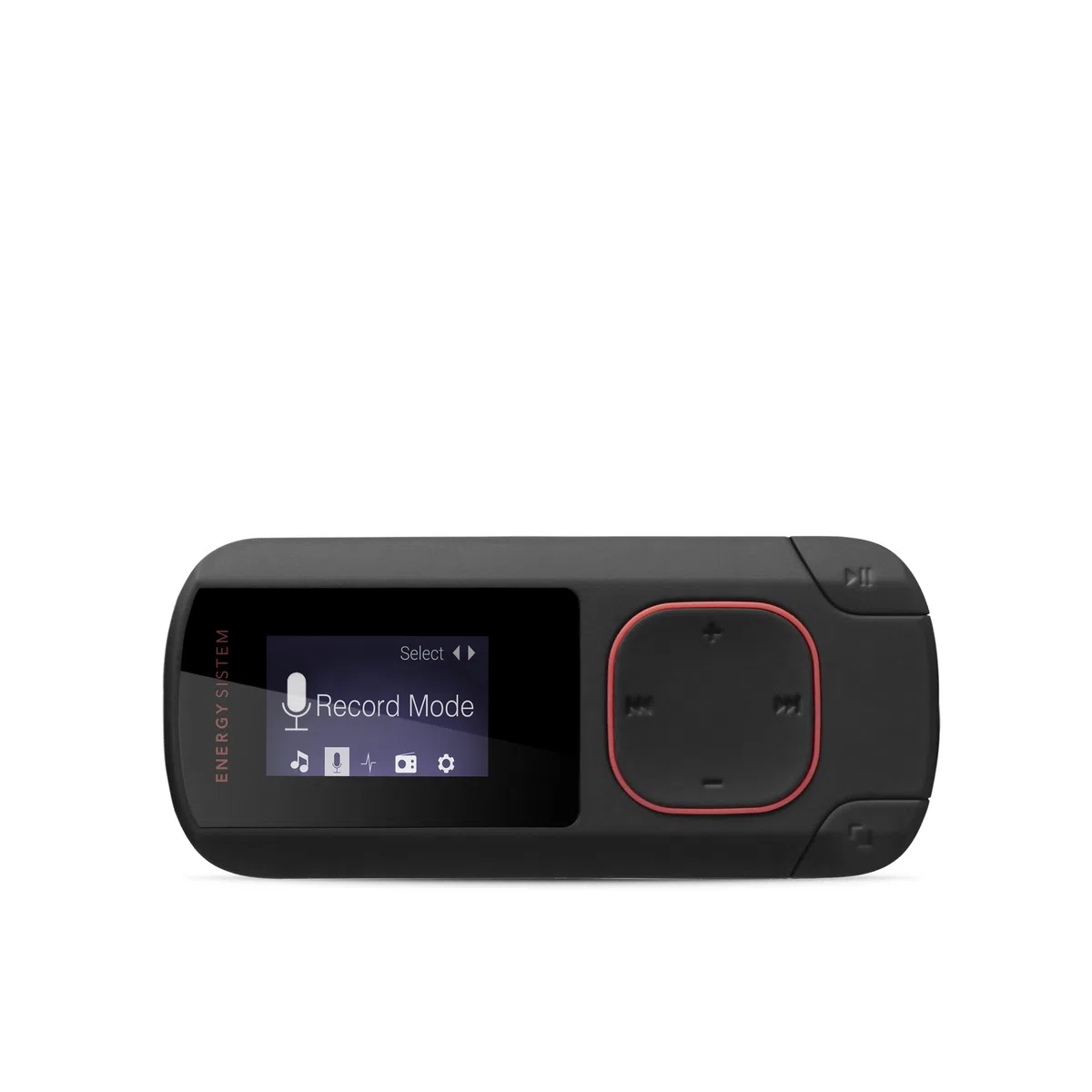 Energy Sistem MP3 Clip Bluetooth (Bluetooth, 8 GB, klip, radio FM i microSD), kolor koralowy czerwony