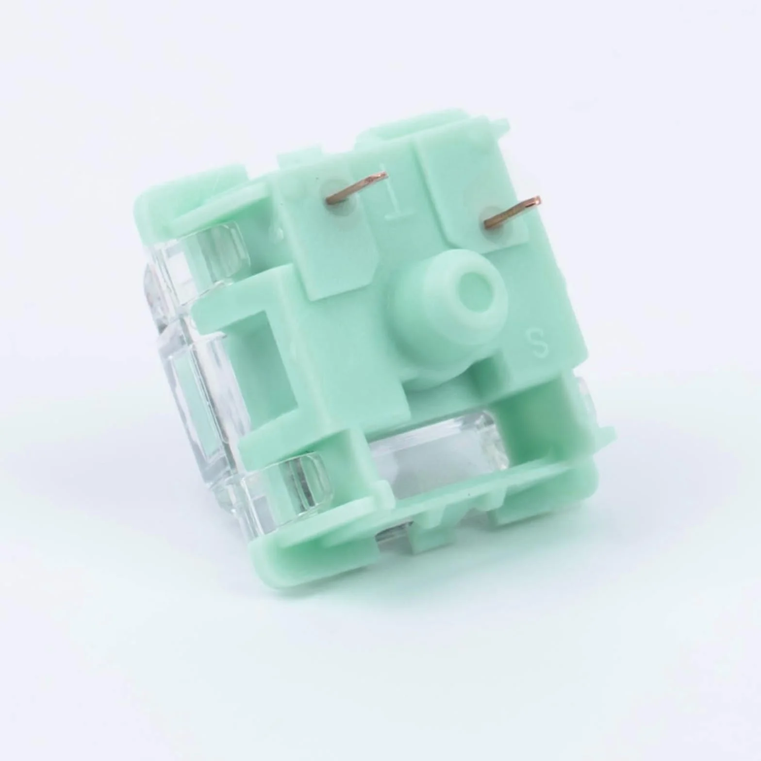Gateron Jade 3.0 Srebrne przełączniki, 3-pinowe 45gf liniowe/wsmarowywane/podwójne sprężyny dla klawiatury mechanicznej (srebrne, 36 szt.)