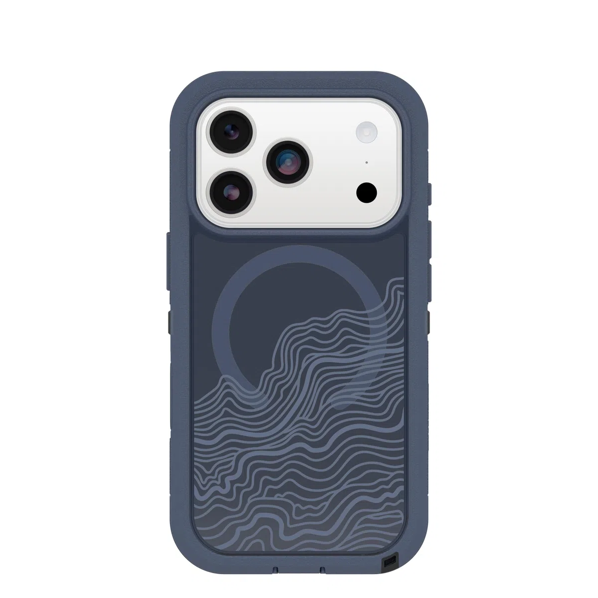 OtterBox iPhone 17 Pro Defender Series Pro XT przezroczyste etui - Offgrid - niebieskie - wytrzymałe, wytrzymałe i trwałe etui na iPhone'a, zatrzaski na MagSafe